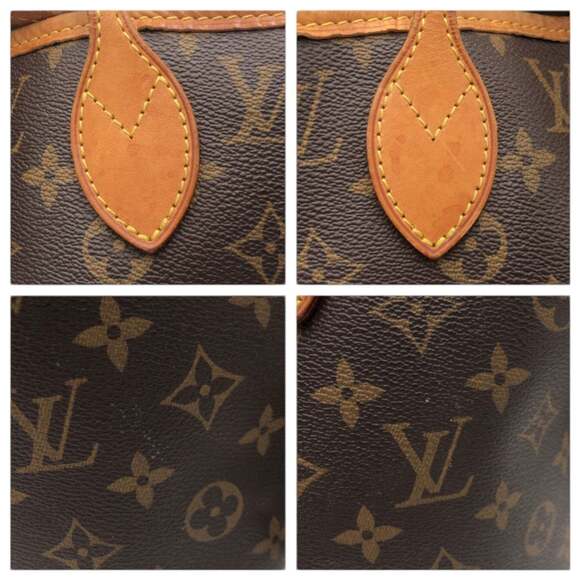 LOUIS VUITTON Authentic Brown Monogram Neverfull MM Tote Bag